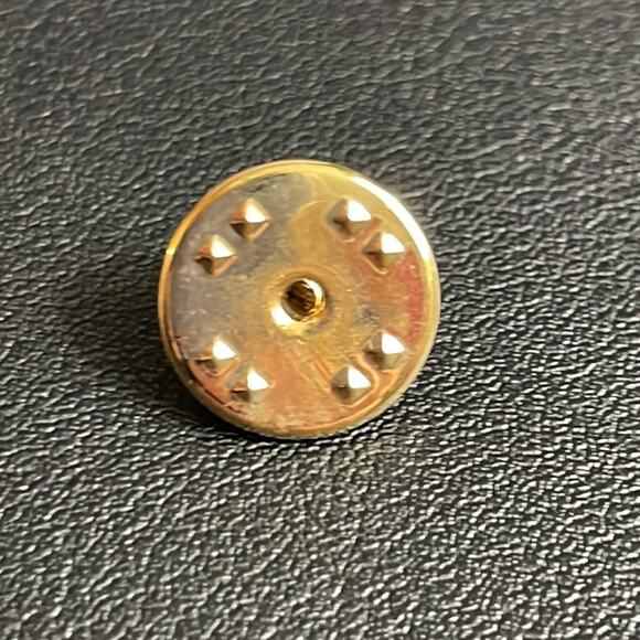 Easter Bunny Rabbit Pin with Green Rhinestone Eye - Picture 6 of 6